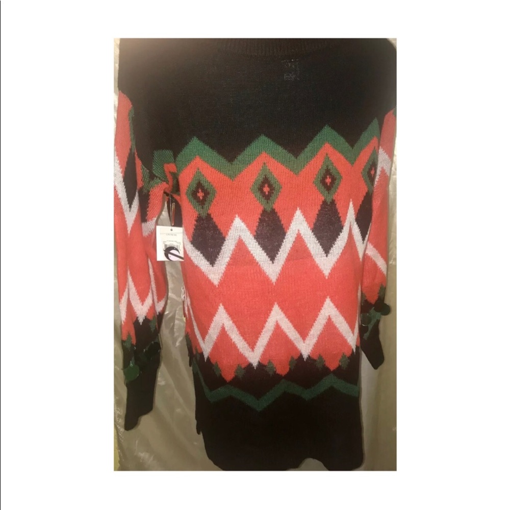 WOMENS HOLIDAY TIME FESTIVE CHRISTMAS SWEATER SIZE LARGE 12/14 NWT